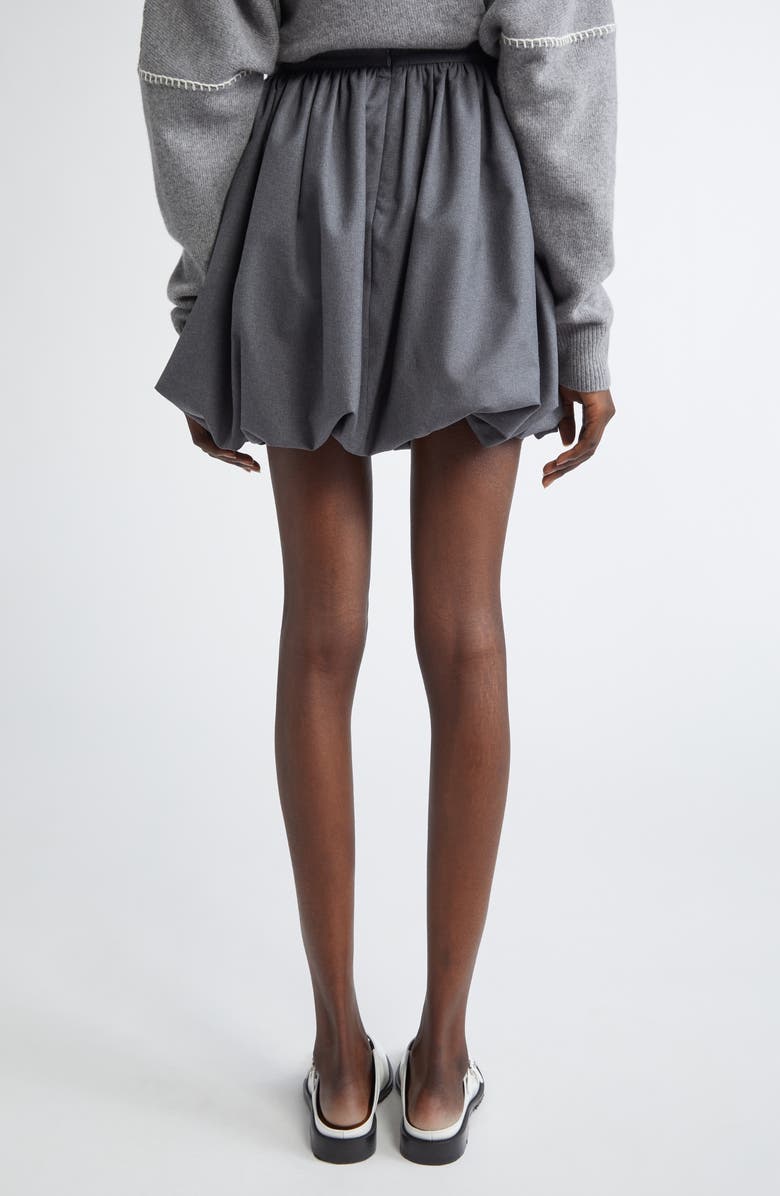 Marni Virgin Wool Balloon Miniskirt, Alternate, color, 