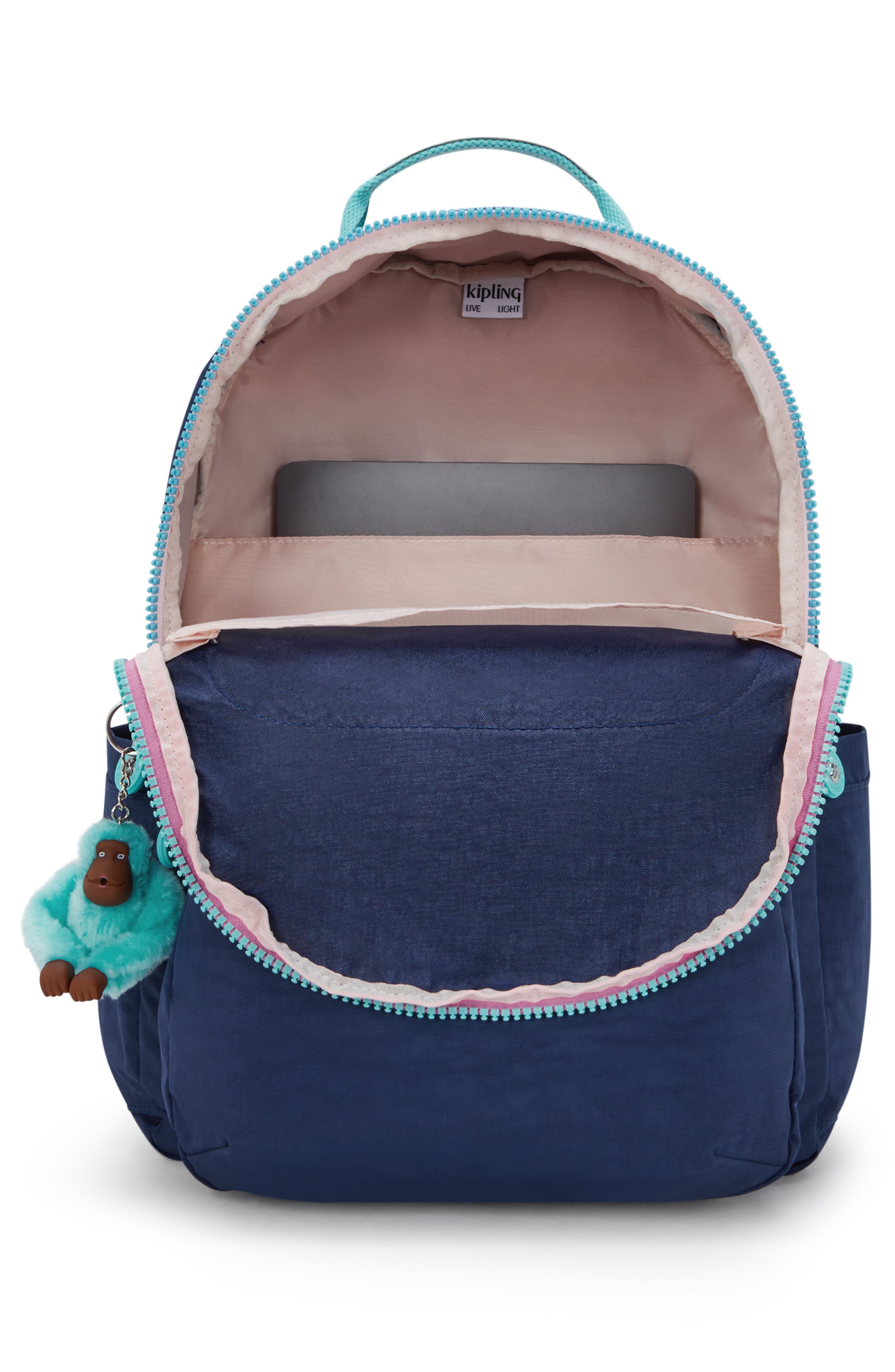 Kipling Kids' Seoul Backpack, Alternate, color, Resort Navy
