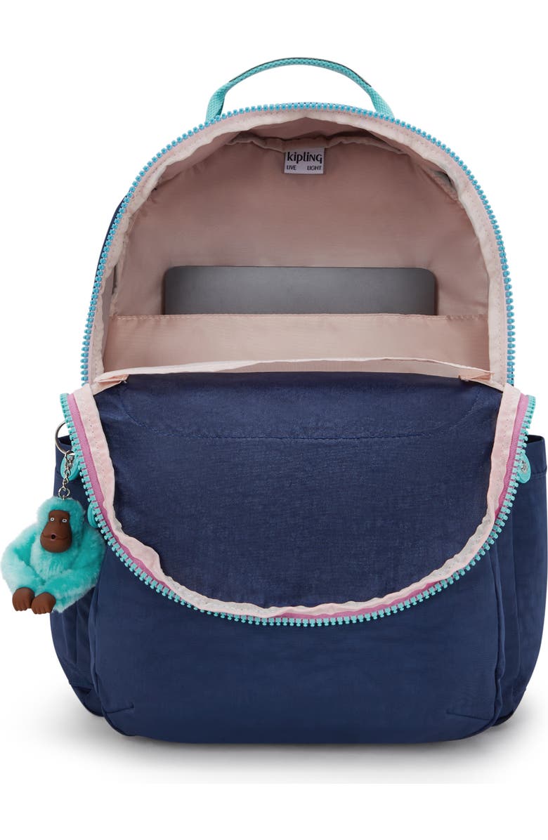Kipling Kids' Seoul Backpack, Alternate, color, Resort Navy
