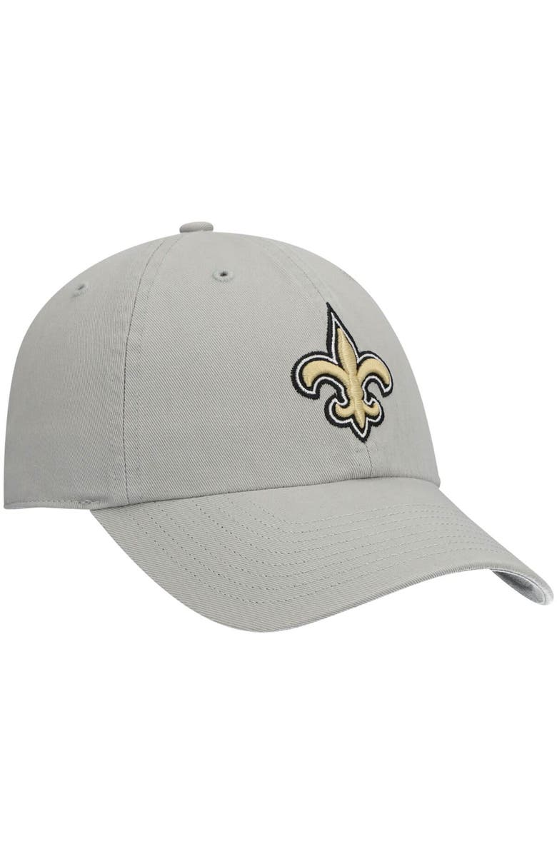 '47 Men's '47 Gray New Orleans Saints Clean Up Adjustable Hat, Alternate, color, Gray