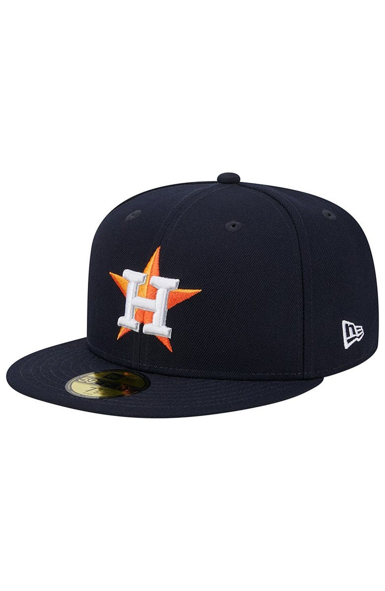 New Era Men's New Era Navy Houston Astros  2017 World Series Team Color 59FIFTY Fitted Hat, Alternate, color, Navy