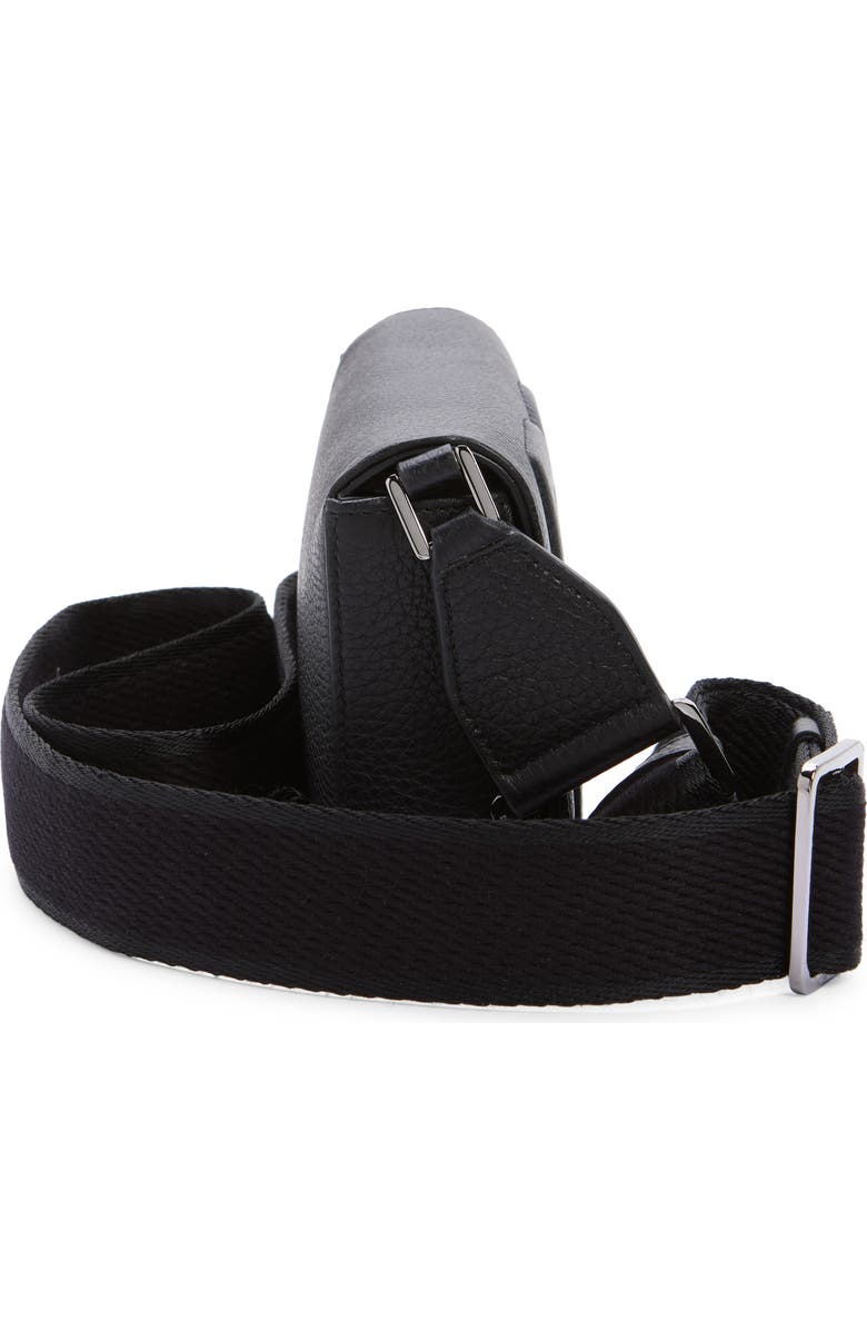 Dolce&Gabbana Mini Deerskin Leather Shoulder Bag, Alternate, color, Nero