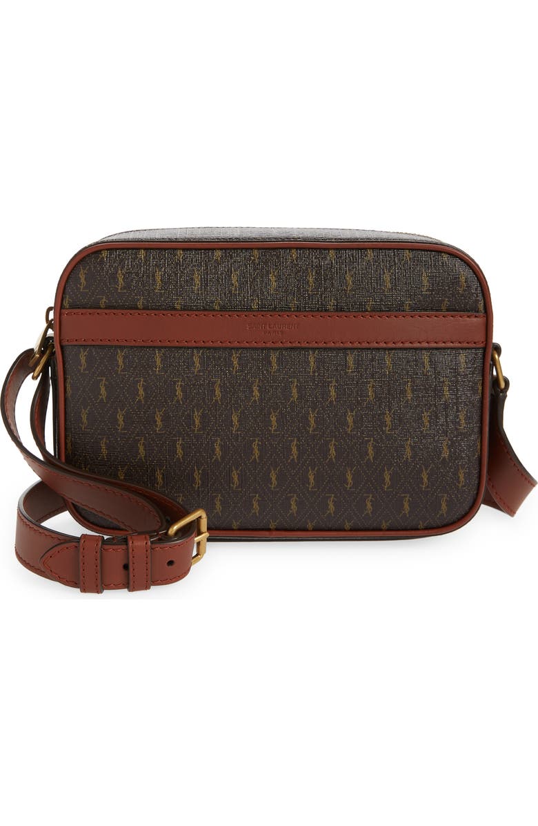 Saint Laurent Le Monogramme Coated Canvas Camera Bag, Main, color,