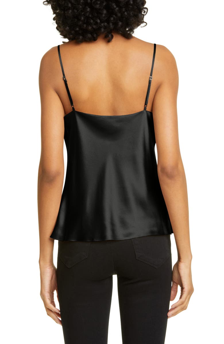 L'AGENCE Kay Cowl Neck Silk Tank, Alternate, color, 