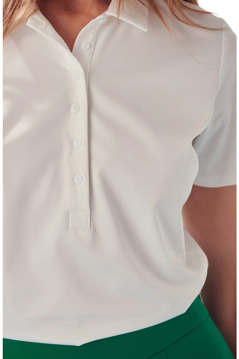 Stretch Polo, Alternate, color, WHITE