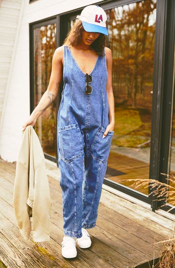 High Roller Denim Jumpsuit