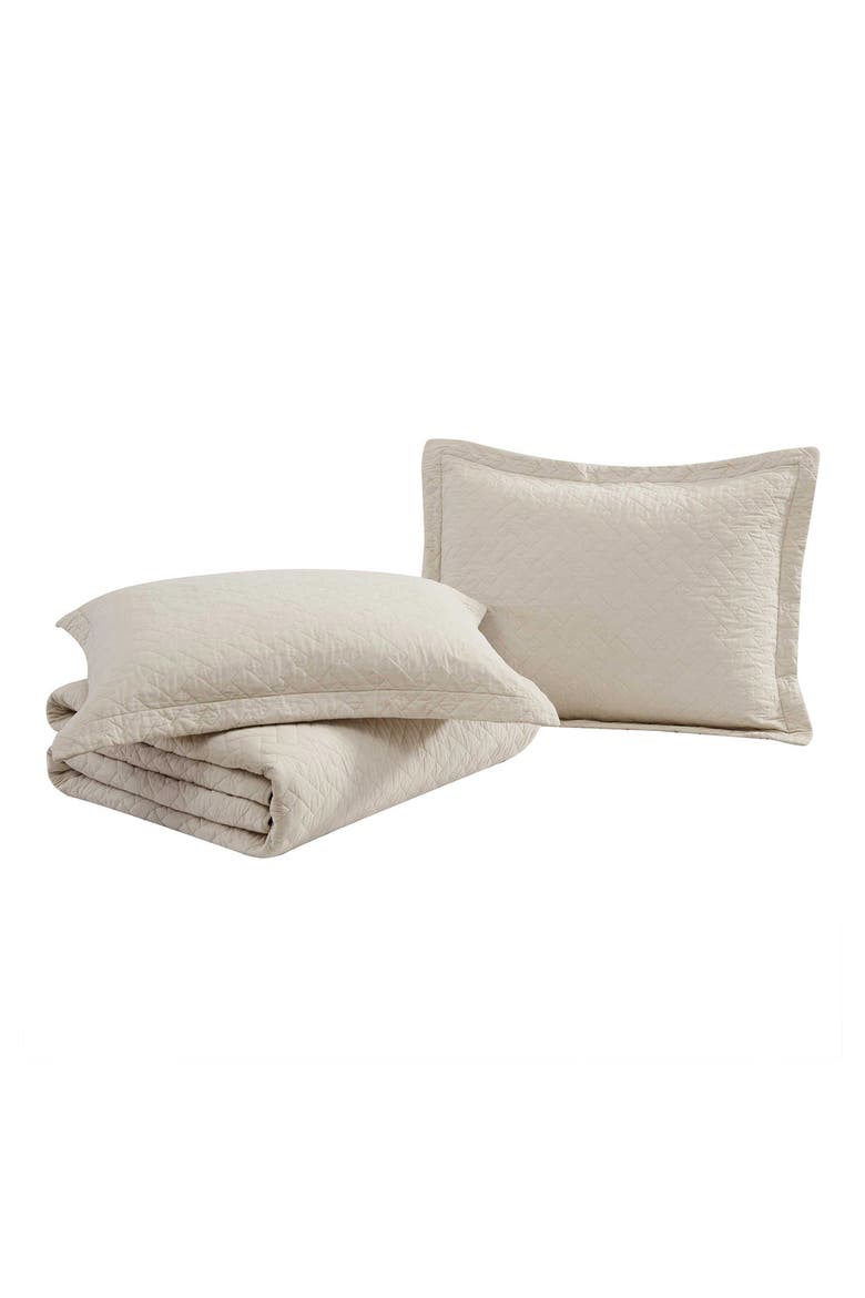 Solid Cotton Quilt & Sham Set, Main, color, DUNE