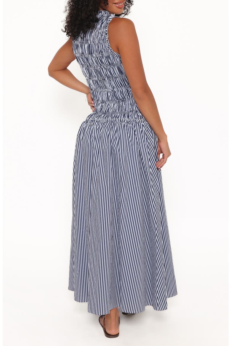 Kirrilee Sleeveless Maxi Dress, Alternate, color, BLUE STRIPE