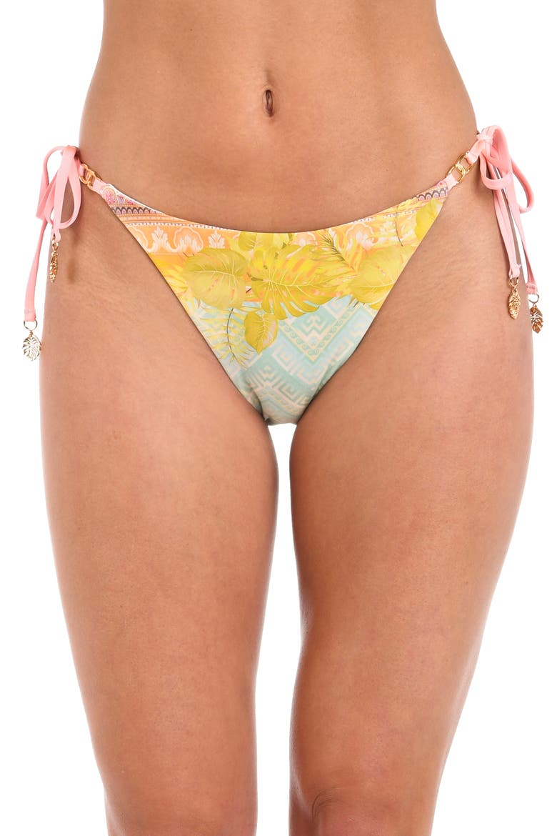 Dreamland String Bikini Bottoms, Main, color, BEIGE MULTI