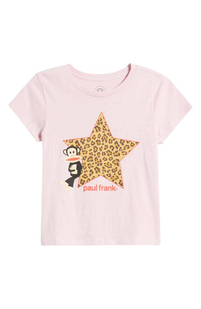 GOLDEN HOUR Paul Frank<sup>™</sup> Leopard Star Cotton Graphic T-Shirt, Alternate, color, Cameo Pink