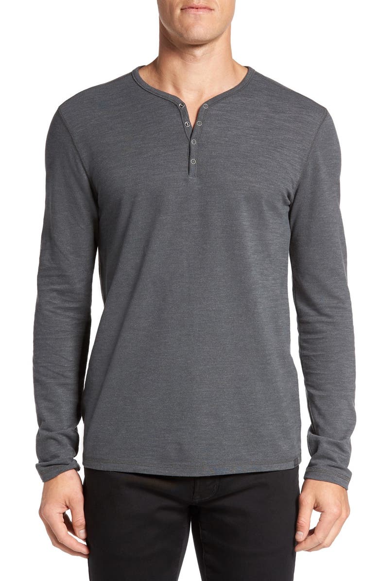 John Varvatos Star USA Snap Placket Henley, Main, color, 
