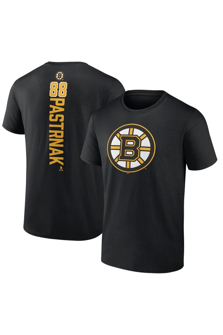 Men's Fanatics Branded David Pastrnak Black Boston Bruins Playmaker T-Shirt, Main, color, Black
