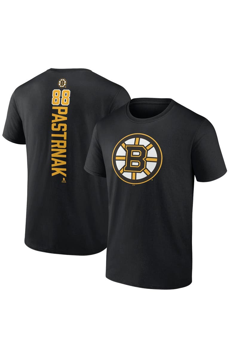 FANATICS Men's Fanatics Branded David Pastrnak Black Boston Bruins Playmaker T-Shirt, Main, color, Black