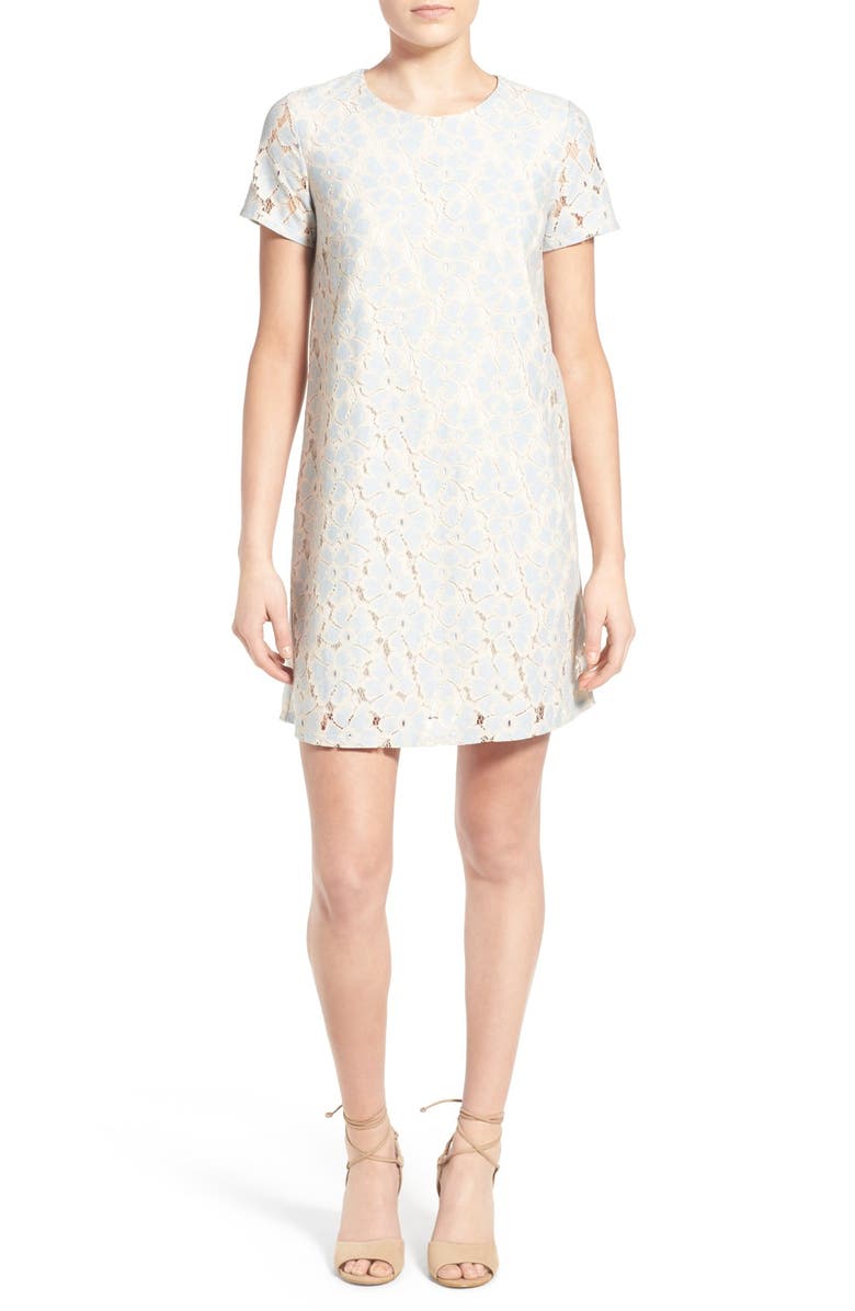 Dee Elly dee elle Lace Shift Dress, Main, color, 