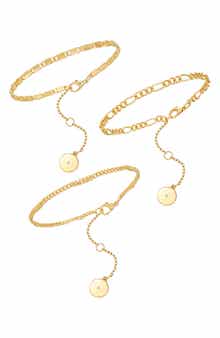 Vince Camuto Set of 3 Chain Bracelets