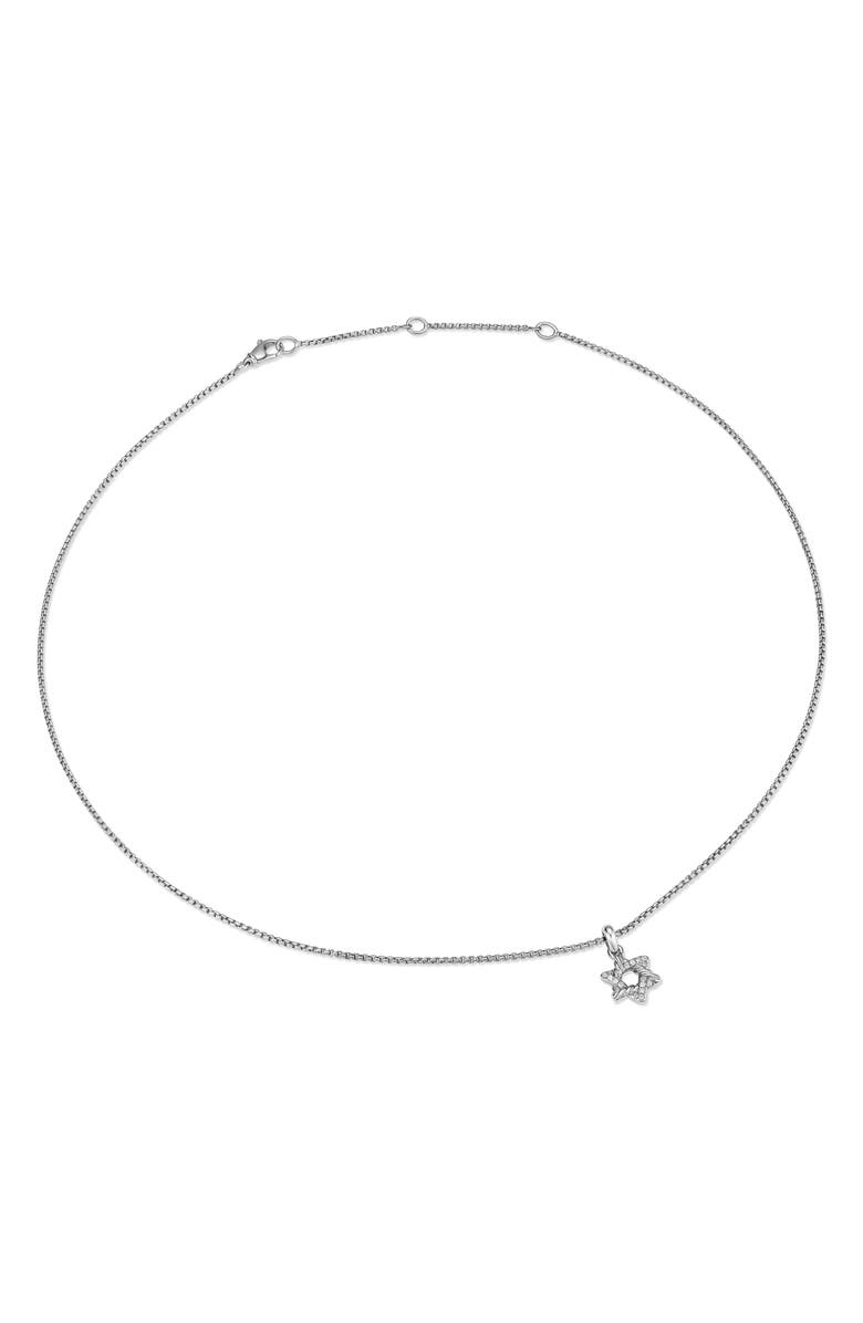 David Yurman Star of David Pendant Necklace in Sterling Silver, Alternate, color,