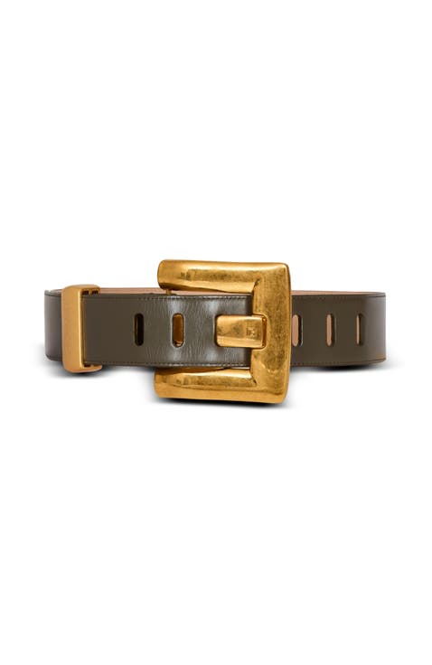 Anthem calfskin leather belt