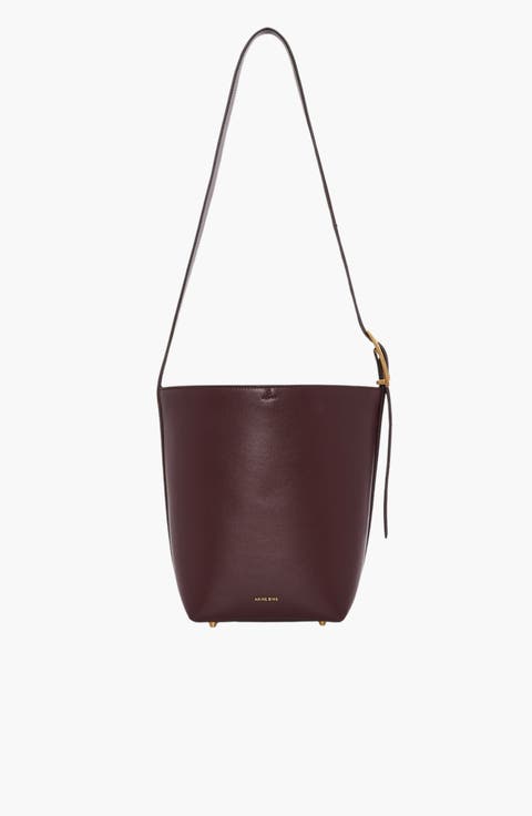 Elly Medium Grained Leather Bucket Bag