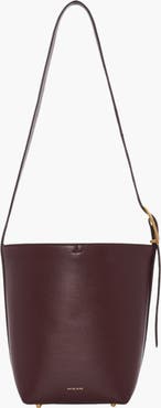 ANINE BING Elly Medium Grained Leather Bucket Bag
