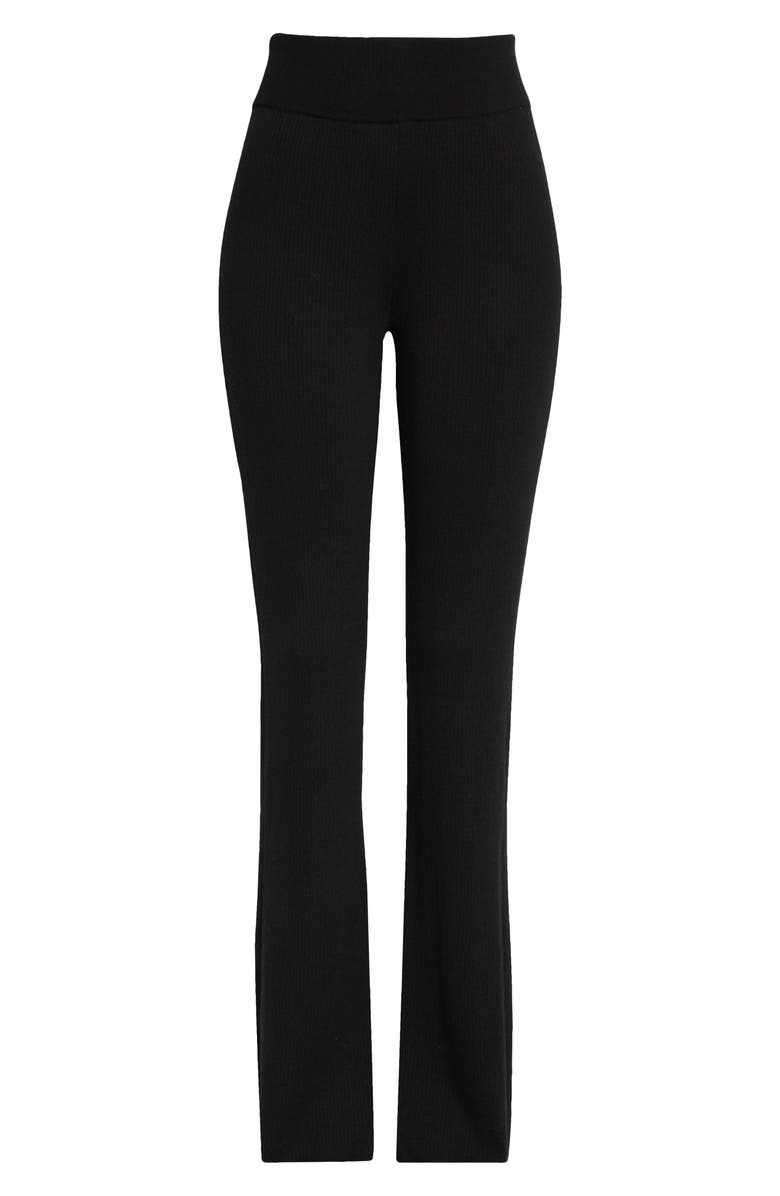 FRAME Rib Cotton Blend Flare Pants, Alternate, color,