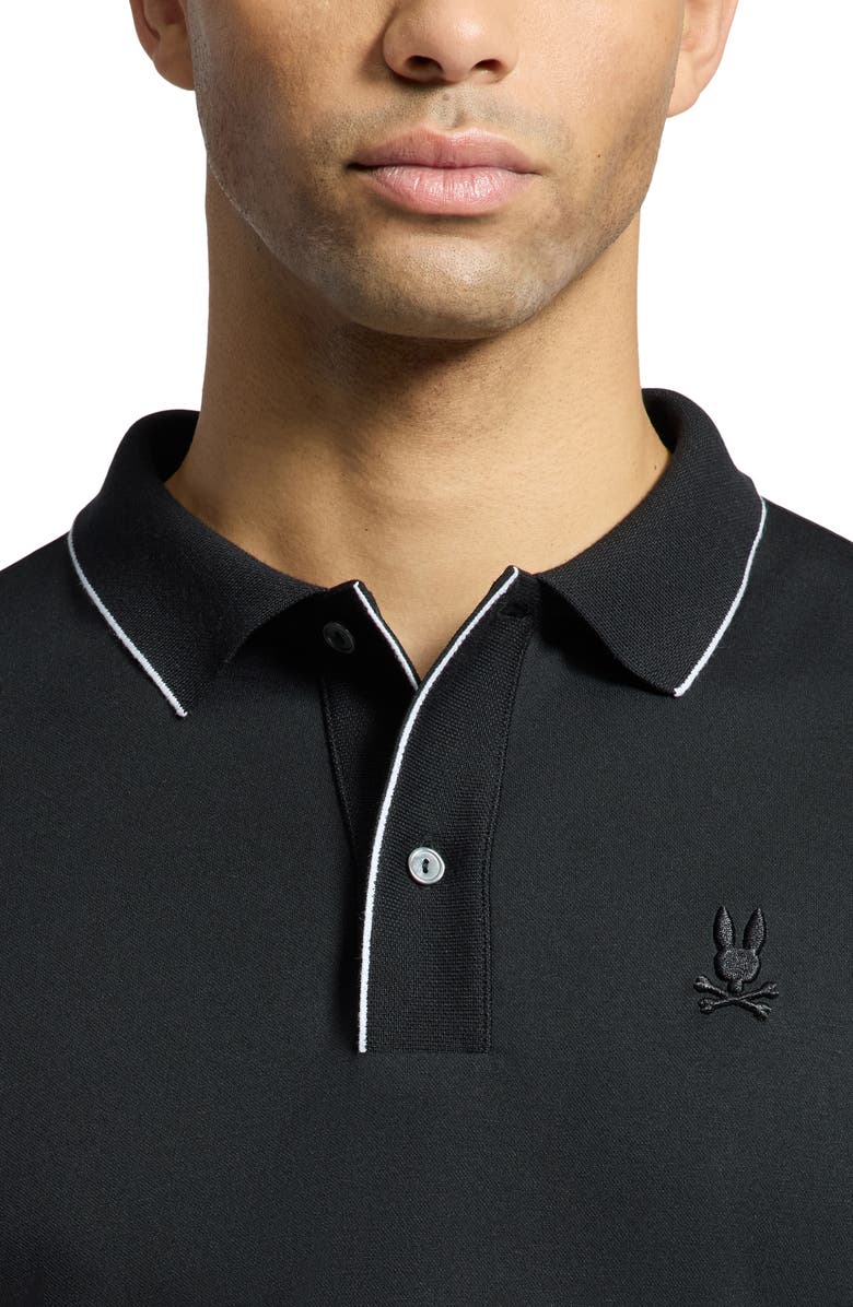 Psycho Bunny Bryce Performance Polo, Alternate, color, Black