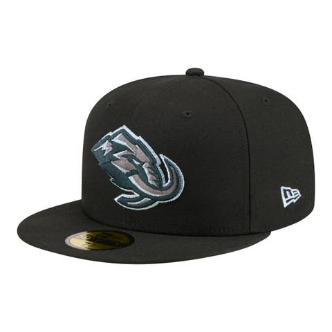 Men's New Era Black Utah Mammoth Color Pop 59FIFTY Fitted Hat