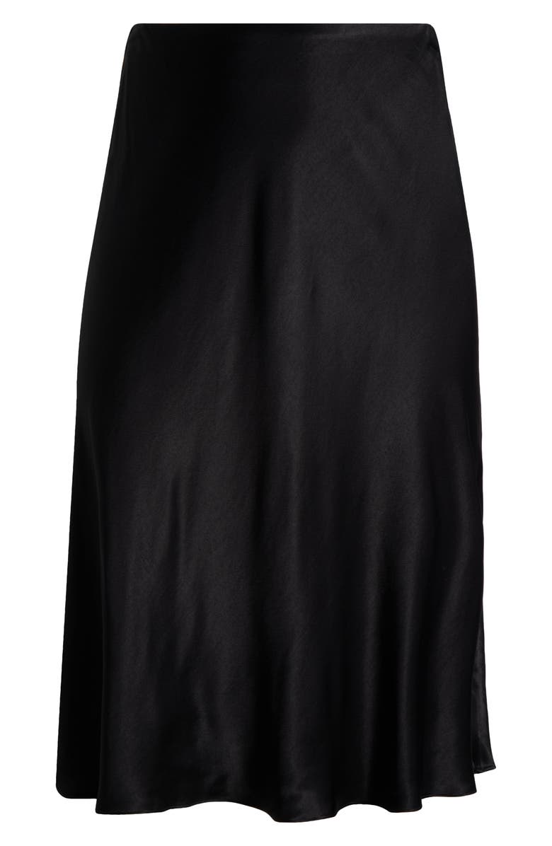 Nordstrom Bias Cut Satin Skirt, Alternate, color,