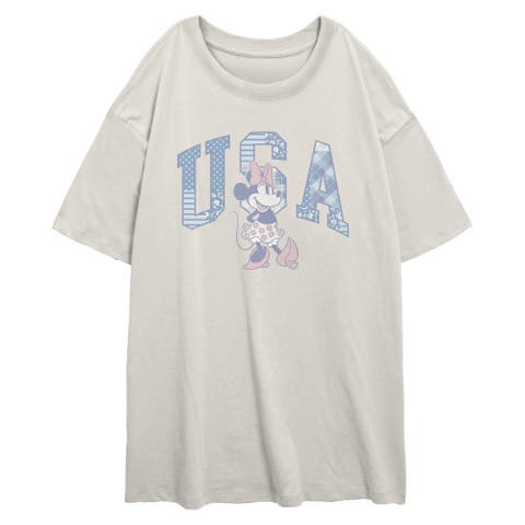Junior's American Sweetheart Pose Short Sleeve Oversized T-shirt