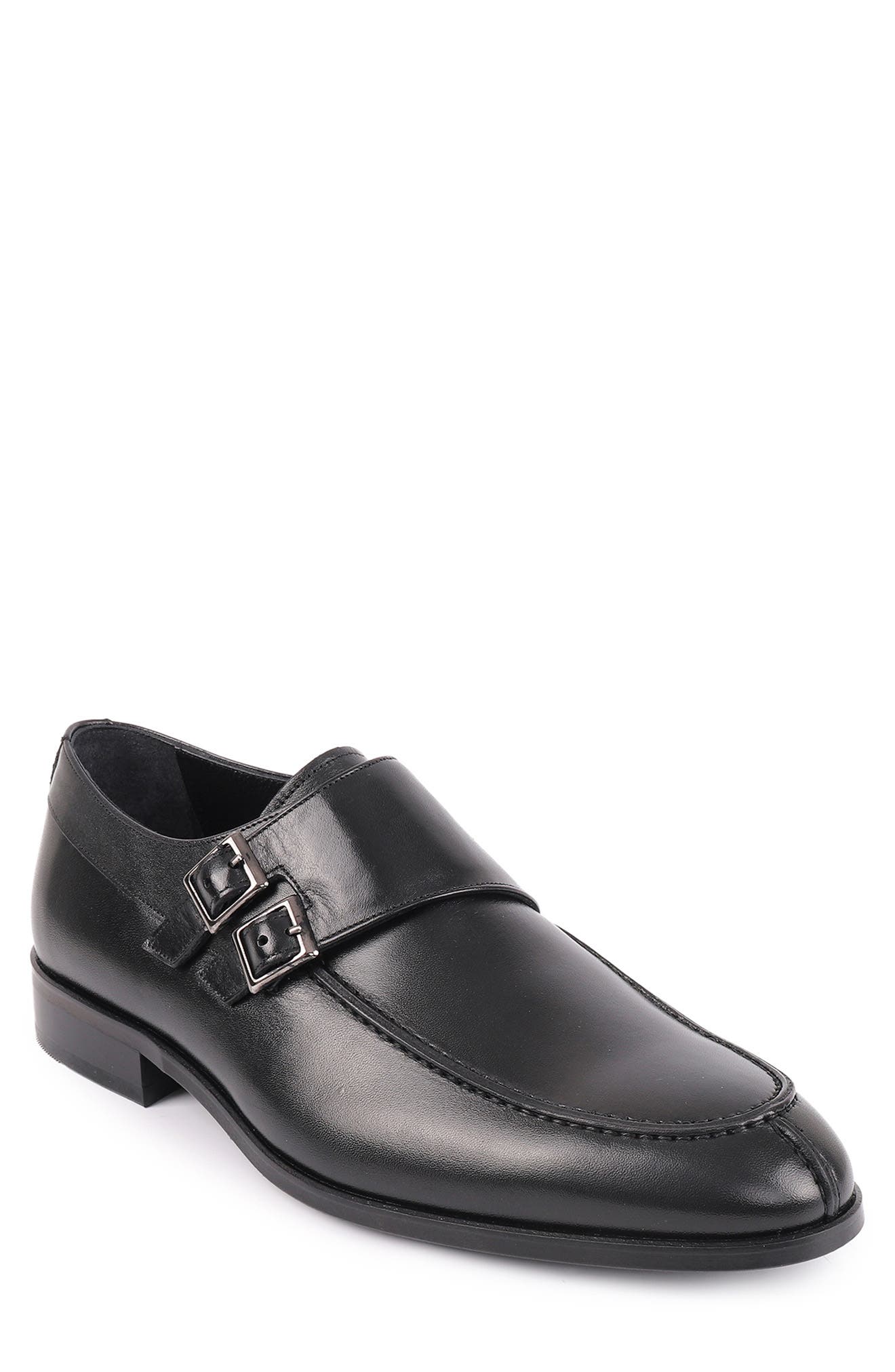 VELLAPAIS Arlington Double Monk Strap Leather Loafer