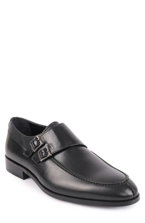 Arlington Double Monk Strap Leather Loafer (Men)
