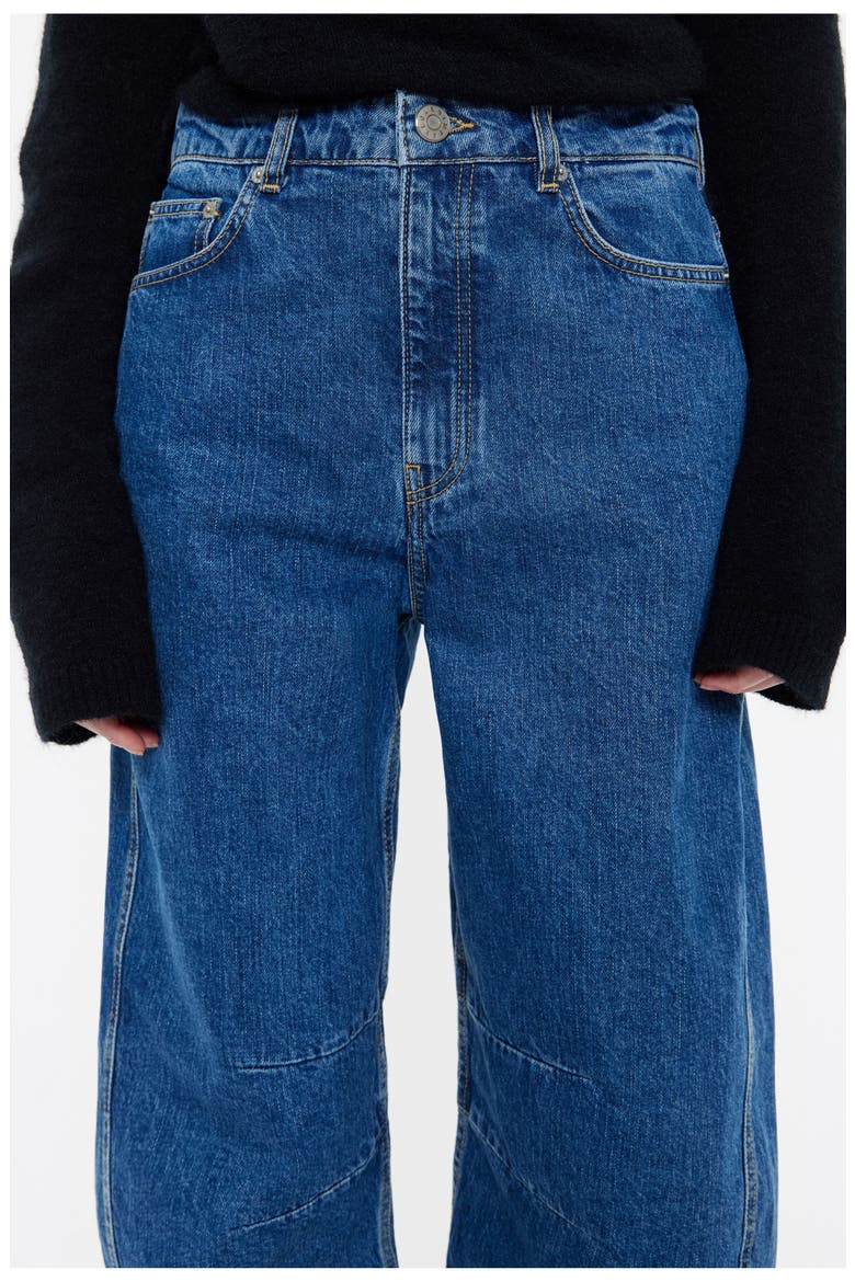 Barrel Mid-Rise Jeans, Alternate, color, MEDIUM BLUE