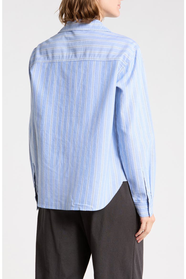 Cami Stripe Shirt, Alternate, color, SKY LINE