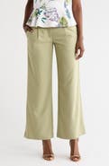 T Tahari Pleated Front Wide Leg Pants