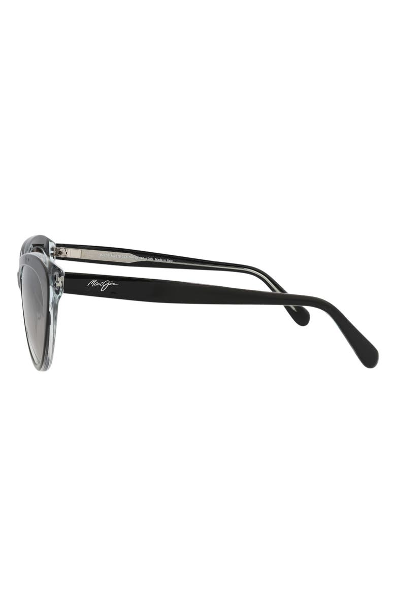 Maui Jim 54mm Cat Eye Sunglasses, Alternate, color, Black Black Grey