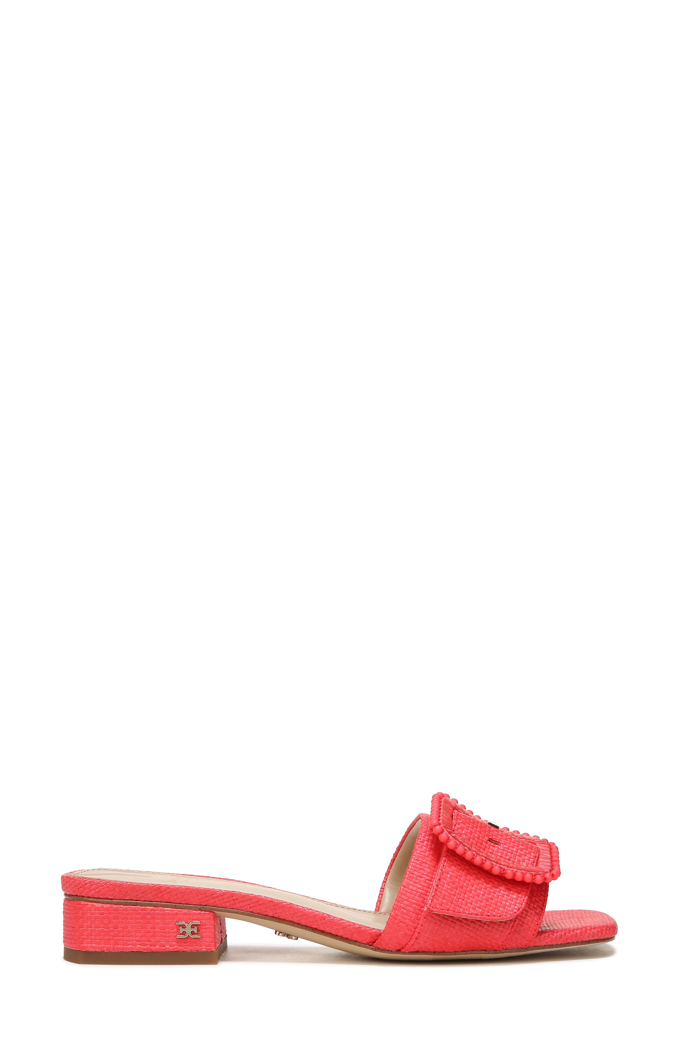 Deacon Raffia Sandal, Alternate, color, BAROS PINK