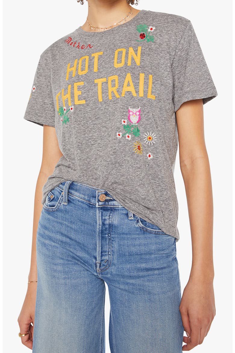 The Rowdy Embroidered T-Shirt, Main, color, HOT ON THE TRAIL