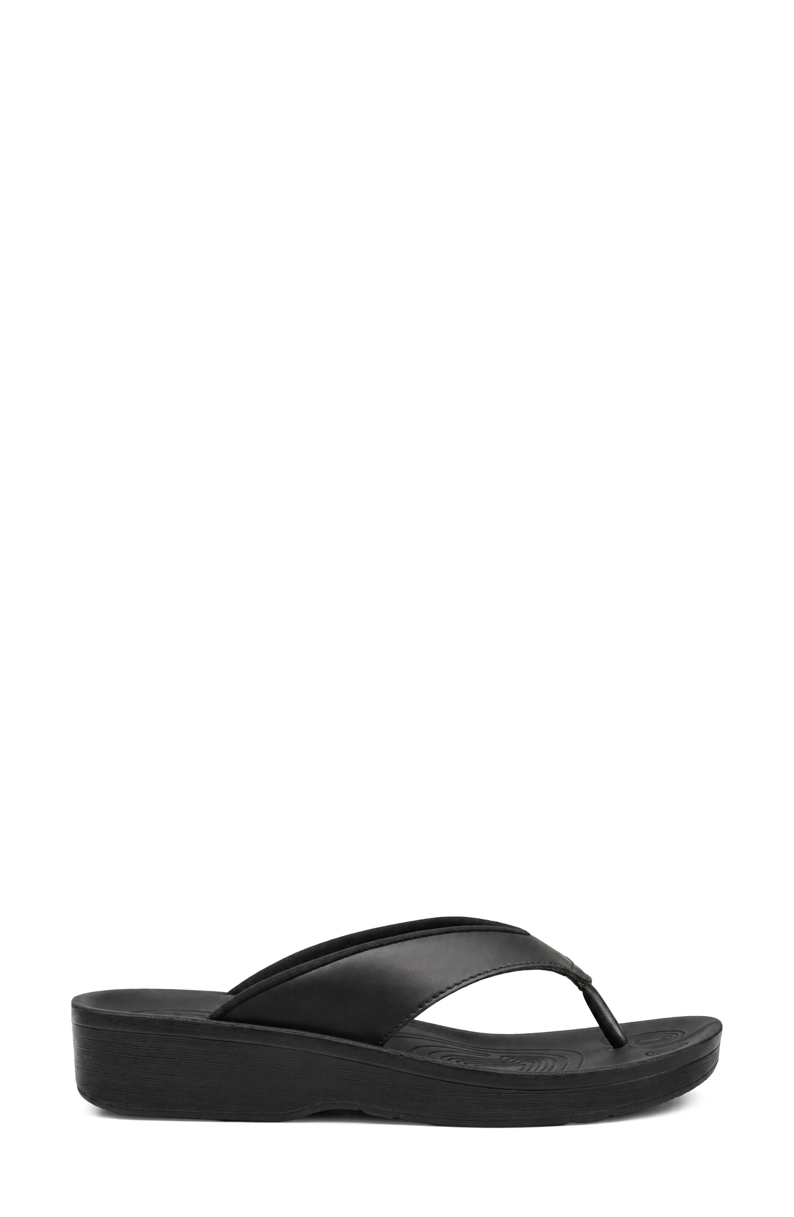 Fallon Flip Flop, Alternate, color, BLACK