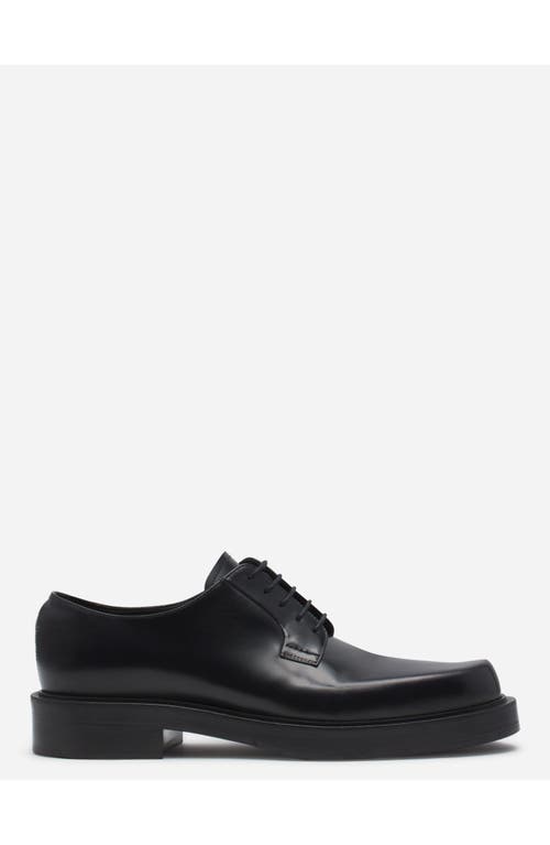 Shop Lanvin Banjo Leather Richelieu In Black