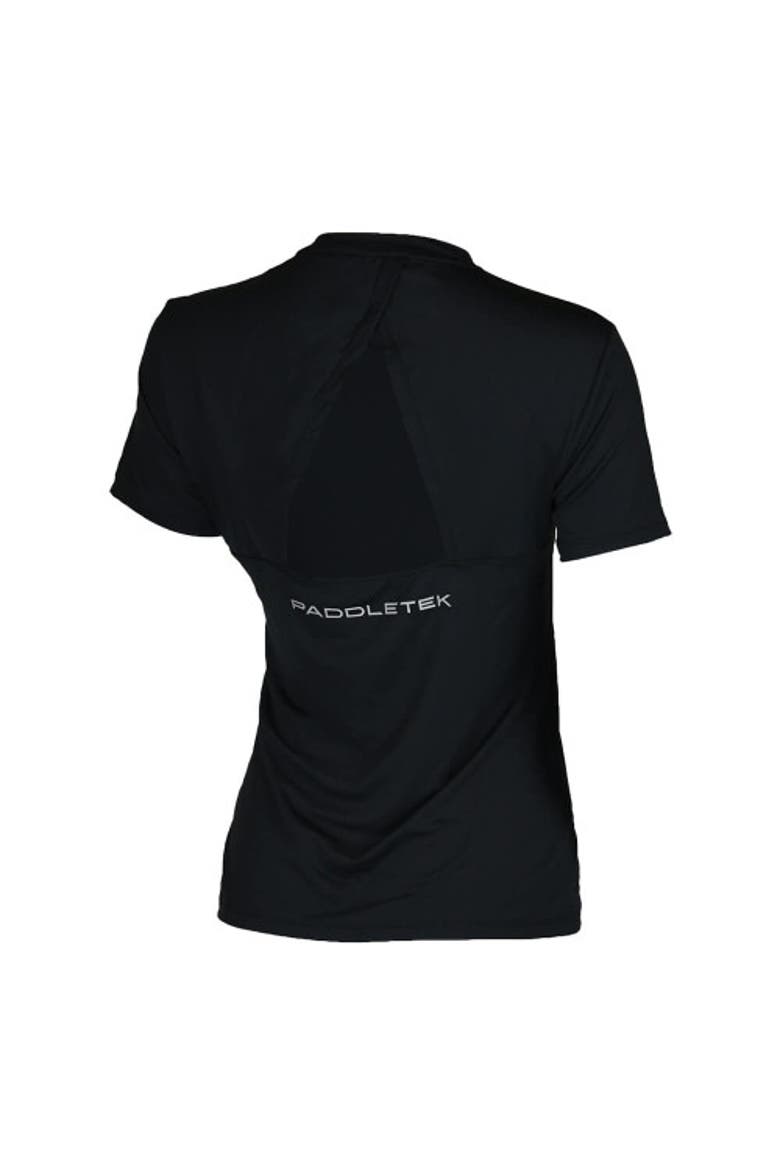 Performance Short Sleeve Womens Pickleball Tee, Alternate, color, Black