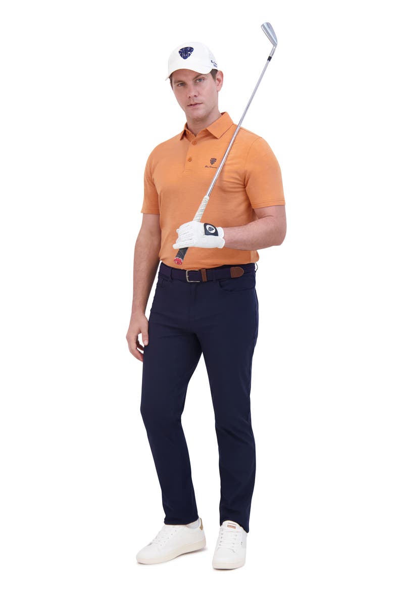 Sports Fit Tech Jersey Polo, Alternate, color, AMBER