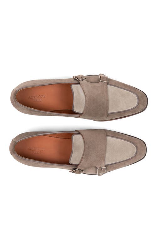 Anthony Veer Beaumont Double Monk Loafer In Brown
