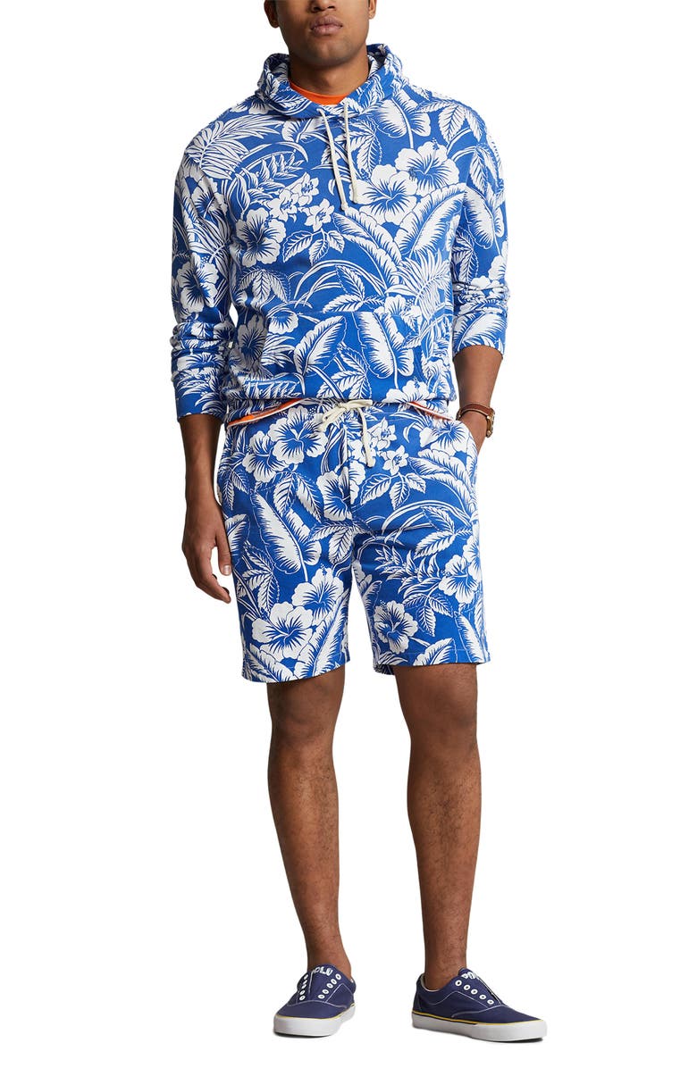 Polo Ralph Lauren Terry Hooded Sweatshirt, Alternate, color, Monotone Tropical