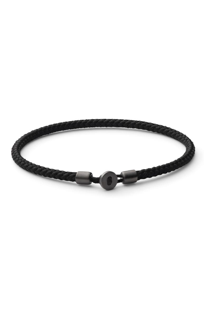 Nexus Rope Bracelet, Main, color, MATTE BLACK RHODIUM/ BLACK