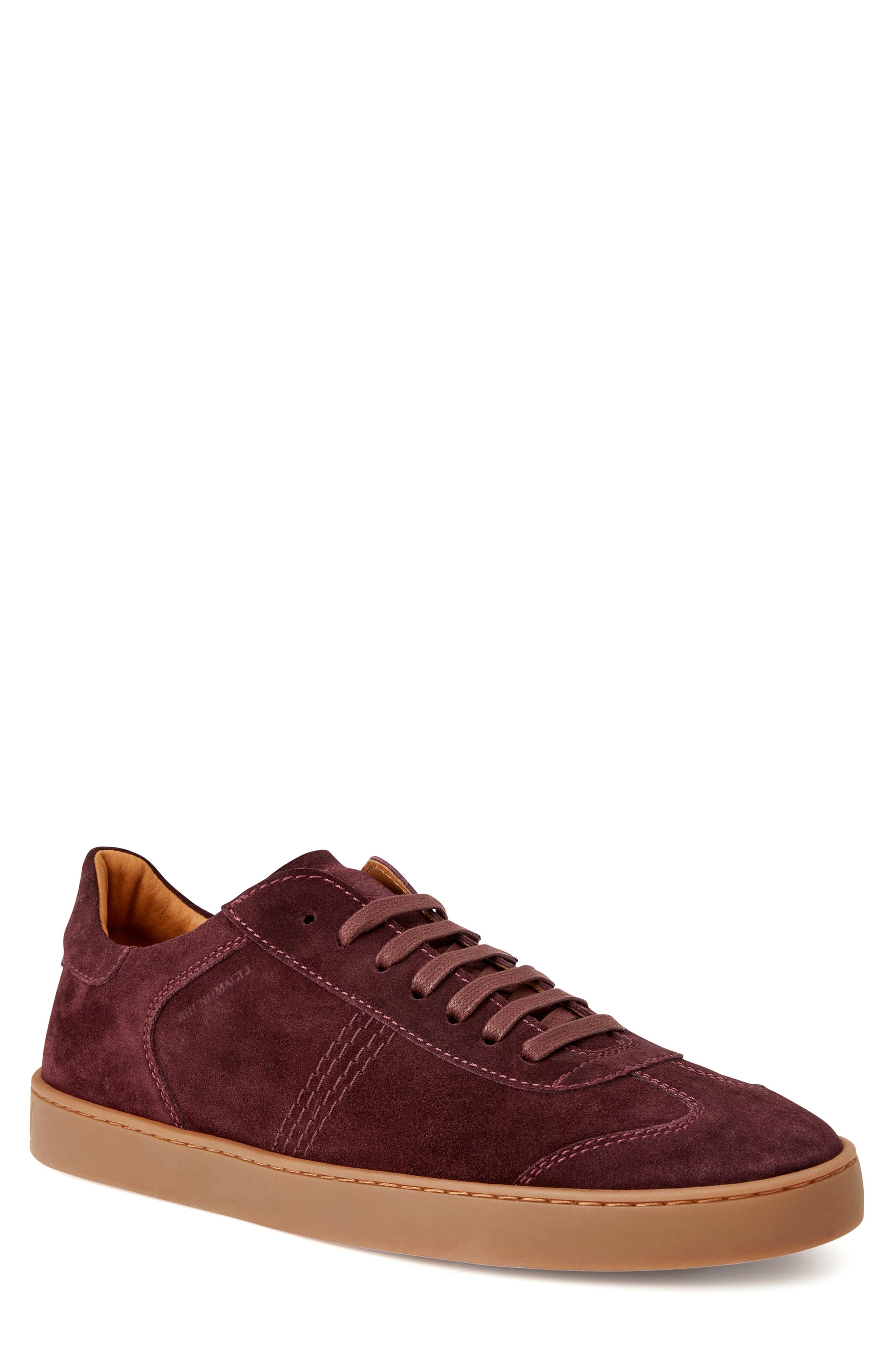 Bono Sneaker, Main, color, BORDEAUX SUEDE