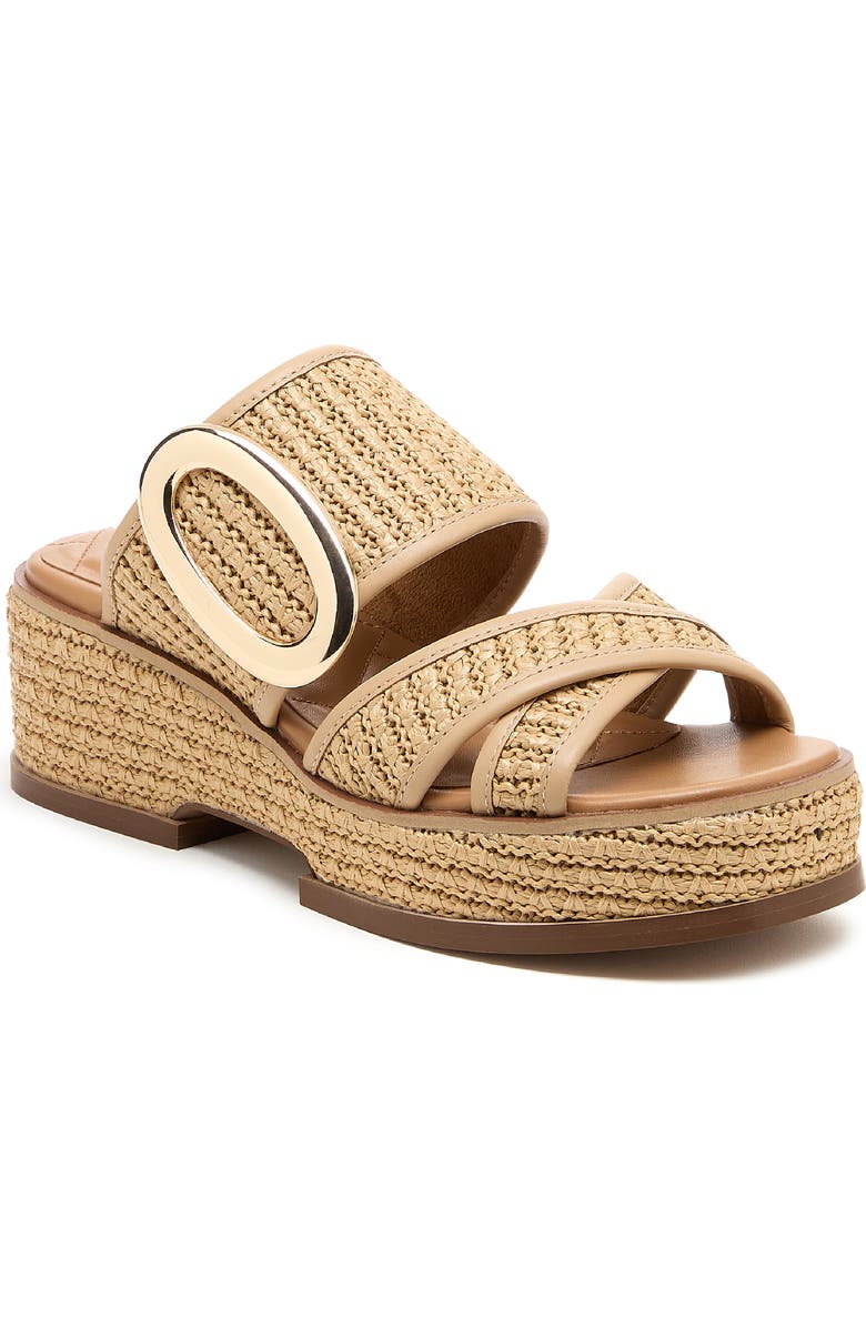Kelsi Dagger Brooklyn Nina Platform Slide Sandal, Main, color, Natural