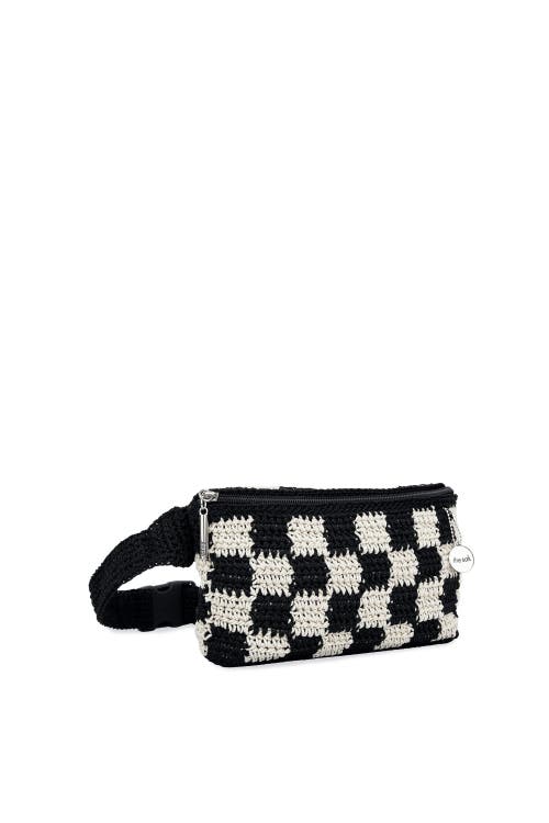 The Sak Caraway Small Belt Bag In Black Check