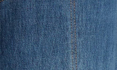 Chloé Jean Fluide Évasé En Denim Femme Bleu Taille 29 100% Coton, Cuir De Veau In Night Blue