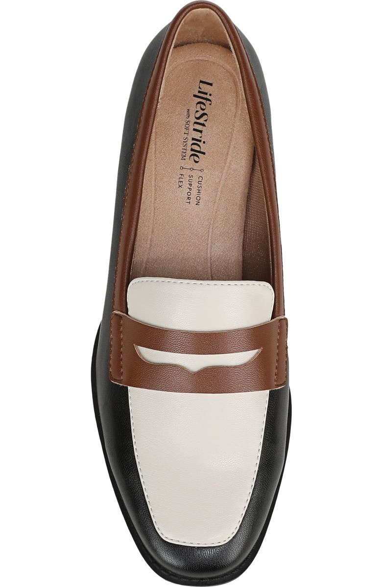 LifeStride Frankie Penny Loafer, Alternate, color, Black Bone Multi