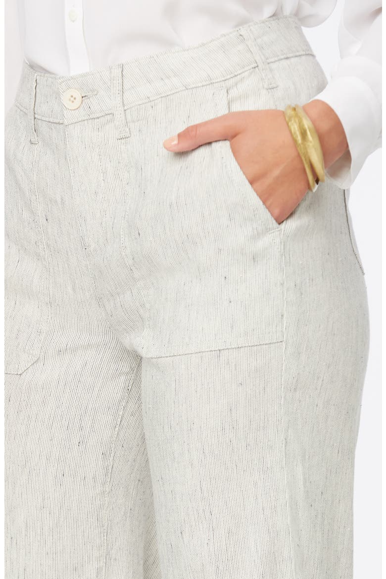 The Trouser Slub Stripe Linen Blend Pants, Alternate, color, SLUBBY STRIPE