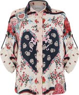 Agua Bendita Chrissy Cherish Cover-Up Shirt